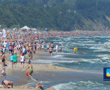 Brzeg morza w Chłapowie.